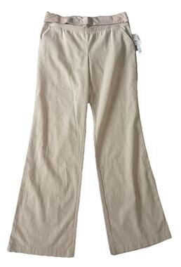 Joe B By Joe Benhasset Womens Size Large Beige Pull On Linen Pants Trouser Wide